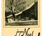 Joyeaux Noel Heureuse Annee Postcard 1939  Canadian Landscapes Blanket o... - £9.49 GBP