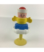 Fisher Price Sailor Baby Rattle Suction High Chair Squeak Toy Vintage 1984 - £22.91 GBP