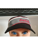 Coca Cola embroidered baseball cap black with red white and gray stripes - £5.97 GBP