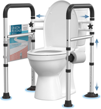 Toilet Safety Rails for Seniors (350 LBS), Adjustable Toilet Safety Fram... - $94.31