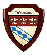 Whalen Irish Coat of Arms Shield Plaque - Rosewood Finish - £34.11 GBP