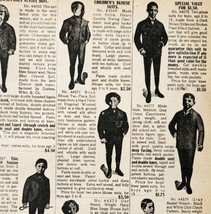 1900 Children&#39;s Dress Up Clothes Advertisement Victorian Sears Roebuck 5.25x7&quot;  - £12.77 GBP