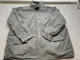 Harbor Bay Gray Fleece Lined Jacket Coat Men&#39;s Size 4XL Winter Fall KG JD - $24.74