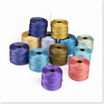 Premium S-Lon 18 Cord Multipack - 12 Spools Sand Sea Mix - Beading, Crochet, Mic - $116.81