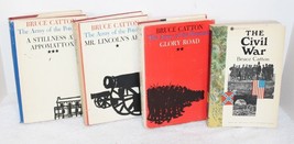 Lot of 4 Bruce Catton Civil War Books Lincoln&#39;s Army Stillness at Appoma... - $49.99