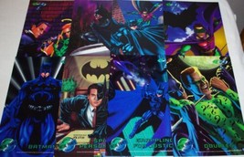 Batman Forever Set of 8 Comic Art Metal Prints Cards 1995 Fleer NM NEW UNUSED - £19.29 GBP