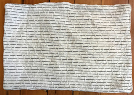 Nate Berkus Gray White Striped Rustic Pillowcase Full/Queen - $990.00