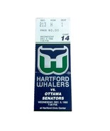 NHL Hartford Whalers Hockey Ticket Stub 12/9 1992 vs Ottowa Senators Fre... - €8,64 EUR