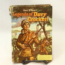 Walt Disney Legends of Davy Crockett Whitman Pub 1st Ed Hardcover Book 1955 - £58.75 GBP