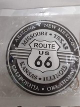 Route 66 Art Deco 14&quot; Round Metal Sign - #HLHT20A - Free Shipping - £19.95 GBP
