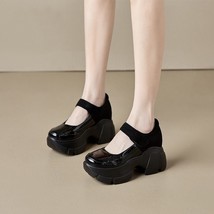 Women&#39;s Shoes Platform Female Footwear Clogs New Dress Summer Retro PU Cotton Fa - £36.24 GBP