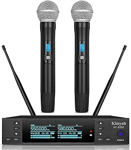 Uhf Dual Wireless Handheld Microphone System System, 328Ft Connect Range... - $424.99