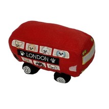 PetLondon Red London Double Decker Bus Dog Plush Toy - £13.38 GBP