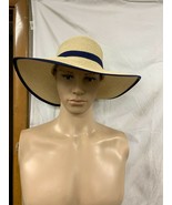 PANAMA JACK WOMEN&#39;S PAPER BRAID SUN HAT w/BACK DETAIL BLACK ONE SIZE BRA... - $27.99