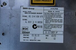 2005-2007 BMW 530i E60 6-DISC CD CHANGER UNIT K4359 image 2