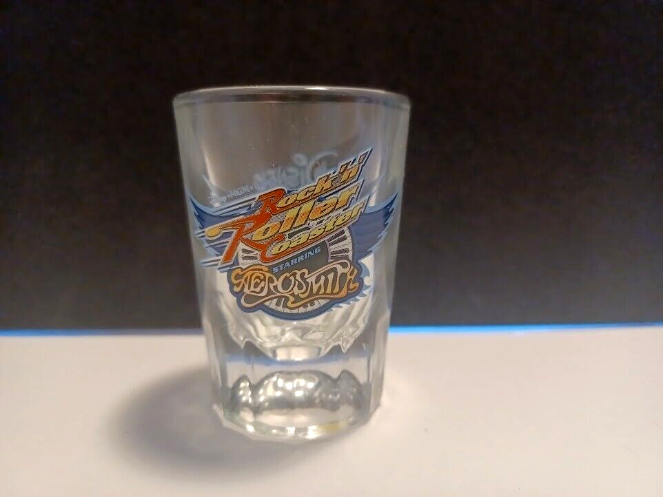 VTG Disney World AEROSMITH'S Rock n Roller Coaster Shot Glass MGM Studios Y2K - $13.98