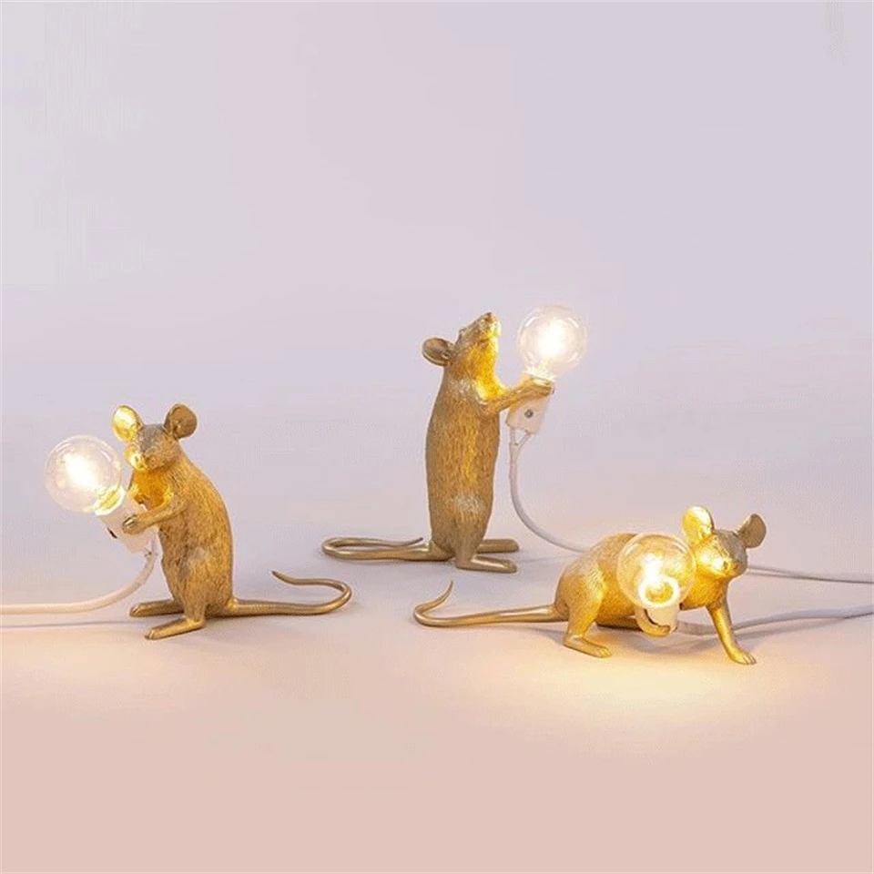 Mouse led table lamp modern style home room bedside table lights indoor home decoration thumb200