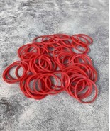 Hair tie, superior quality rubber band, 50 grams (RED) - $36.82 MXN