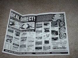 Vintage 1994 Western Sport Truck Parts Brochure Mailer Bikini Babe - $16.75