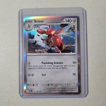 Scizor 141/197 Holo Rare Scarlet &amp; Violet Obsidian Flames Pokemon Card 2023 NM/M - £2.40 GBP