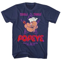 Popeye The Sailorman 8BIT Pixels Men&#39;s T Shirt Cartoon Vintage Gaming Comic Top - £17.77 GBP+