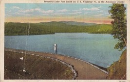 Lake Fort Smith Arkansas Ozarks AR Postcard Highway 71 - £2.38 GBP