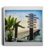 Canvas Print &quot;Beach Sign Square&quot; - $740.52 MXN
