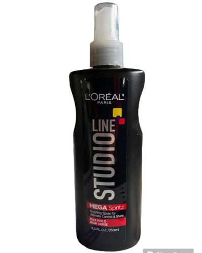 L'oreal Studio Line Mega Spritz Finishing Spray Max Hold 8.5 oz Hairspray - £55.03 GBP