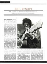 Thin Lizzy Phil Lynott death tribute article + Muddy Waters cemetery grave site - £3.43 GBP