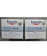 2~Eucerin Redness Relief Dermatological Skincare Night Cream 1.7oz Jar F... - $1,094.05 MXN