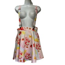 Hot Topic Strawberry Shortcake Suspenders Skirt Size S M - $29.69