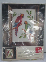 Pik Corp MACAWS #75601  5x7 Picture Counted Cross Stitch Kit Vintage New! - £10.84 GBP