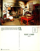 Virginia(VA) Williamsburg Governor&#39;s Palace Kitchen Fireplace Vintage Postcard - £7.39 GBP
