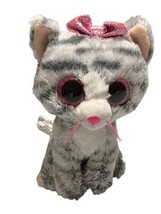 TY Beanie Boos 6&quot; KIKI the Grey Cat Plush Stuffed Animal Toy Kitten plushie - £9.29 GBP