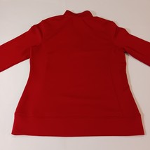 Adidas Climalite LATECH Men's Red 1/4 Zip Pullover Shirt Long Sleeve Size Medium image 13