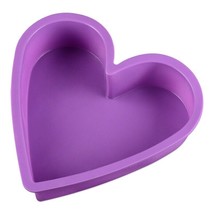 Large Heart Silicone Mold For Chocolate Candy Cake Soap Baking Pastry 3D... - £18.44 GBP