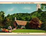 Lot of 2 Glendale CA Postcards Little Church of FLowers Wee Kirk Of Heat... - $1.93