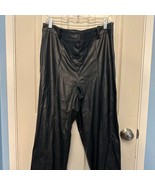 Vince Camuto Faux Leather Pants | Black | Women’s Size 12 | High Shine S... - $365.30 MXN
