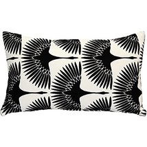 PILLOW DÉCOR Winter Flock Black and White Throw Pillow 20x20 - $49.95+