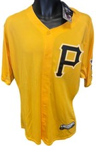 Pittsburgh Pirates Majestic MLB Yellow Cool Base  Authentic Collection Jersey Me - £54.23 GBP