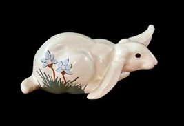 Vtg LEO KOPPY Bunny Rabbit Artist Signed Hand Carved Wood Sculpture USA ... - £141.53 GBP