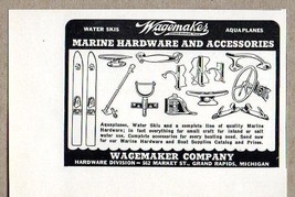 1953 Print Ad Wagemaker Marine Hardware &amp; Accessories Grand Rapids,MI - £6.64 GBP