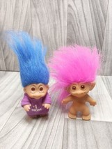 D.A.M. Troll 1985 Blue Hair And Russ Troll Dolls Same Day Shipping!!!!!!!!!!!!!! - $21.72