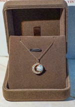 14K Rose Gold Plated 2.12Ct Round Simulated Fire Opal Wedding Pendant Free Chain - £144.70 GBP