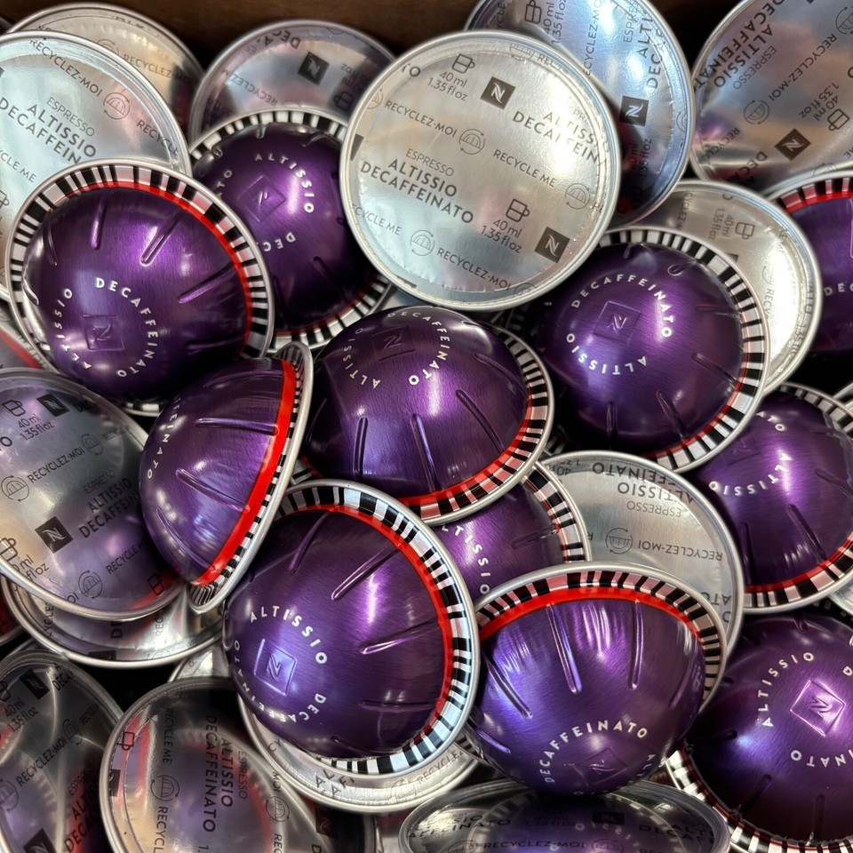 Nespresso Capsules Vertuo Altissio Decaffeinato Dark Roast Espresso 30ct... - $29.69