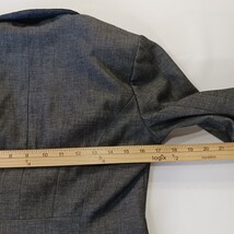 Express RN#55285 Women's Gray Cotton Blend 2-Button Blazer Jacket Size 4 image 7