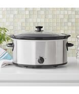 Mainstays 6 Qt Manual Slow Cooker, Stainless Steel - $45.50