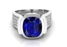 14.25 Ratti Natural Certified Neelam Blue Sapphire Gemstone Adjustable Ring For - £27.01 GBP