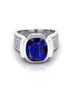 14.25 Ratti Natural Certified Neelam Blue Sapphire Gemstone Adjustable R... - $628.89 MXN