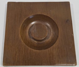 Vintage Wooden 6 1/4&quot; Square Canister Cookie Jar Storage Replacement Lid... - $356.53 MXN